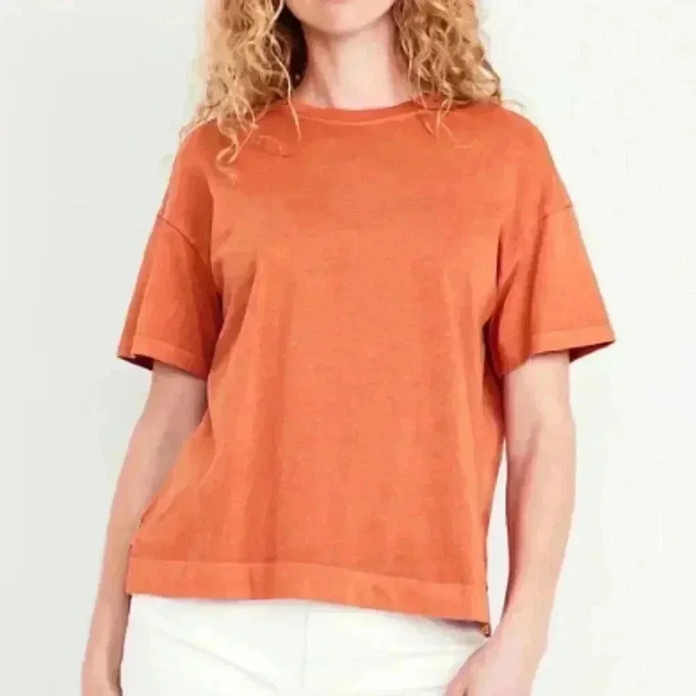Old Navy Plus Size Vintage Crew-Neck T-Shirt in Color: Spice Level  - Size 2x